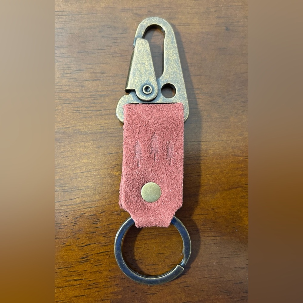 Portland Leather Goods short PLG keychain in Red Panda